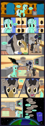 Size: 2955x8190 | Tagged: safe, artist:tabbyderp, imported from derpibooru, doctor whooves, lyra heartstrings, time turner, comic, crossover, doctor who, pancakes, tardis