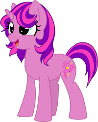 Size: 897x1122 | Tagged: safe, artist:tambelon, imported from derpibooru, dazzle surprise, pony, unicorn, female, g3, g3 to g4, g4, generation leap, mare, solo