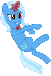 Size: 5000x7529 | Tagged: safe, artist:darknisfan1995, imported from derpibooru, trixie, pony, unicorn, magic duel, absurd resolution, alicorn amulet, female, glowing horn, horn, magic, magic aura, mare, simple background, solo, transparent background, vector