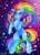 Size: 1000x1400 | Tagged: safe, artist:polkadotzombie, imported from derpibooru, rainbow dash, colored wings, female, multicolored wings, rainbow power, rainbow wings, solo