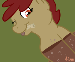 Size: 700x583 | Tagged: safe, artist:chubbyjam, imported from derpibooru, oc, oc only, oc:coke pony, food pony, original species, comic, fetish, mentos, mentos and diet coke, micro, single panel, tongue out, vore