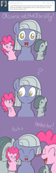 Size: 650x1998 | Tagged: safe, artist:atlur, deleted from derpibooru, imported from derpibooru, limestone pie, marble pie, pinkie pie, ask the pie sisters, ask, comic, definitely crazy, puppet, tumblr