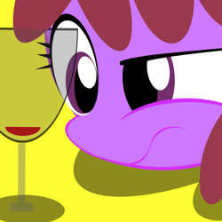 Size: 500x500 | Tagged: safe, artist:datte-before-dawn, artist:dattebayo681, imported from derpibooru, berry punch, berryshine, female, solo, wine, wine glass