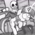 Size: 894x894 | Tagged: safe, artist:staggeredline, imported from derpibooru, twilight sparkle, pony, unicorn, wolf, behaving like a weapon, crossover, duo, floppy ears, holding a pony, magic, monochrome, monster, open mouth, payday the heist, payday: the heist, tail pull, twigun, unicorn twilight, wide eyes