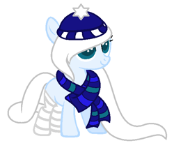 Size: 581x524 | Tagged: safe, artist:katrueyumenikki, imported from derpibooru, oc, oc only, adoptable, clothes, female, filly, hat, scarf, solo