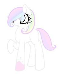 Size: 496x600 | Tagged: safe, artist:katrueyumenikki, imported from derpibooru, oc, oc only, earth pony, pony, adoptable, pastel, solo