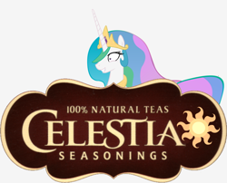 Size: 702x567 | Tagged: safe, artist:markv12, imported from derpibooru, princess celestia, princess molestia, celestial seasonings, female, solo, tea