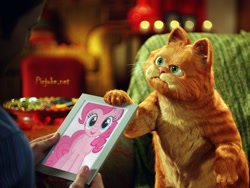 Size: 800x600 | Tagged: safe, artist:manuel 102, imported from derpibooru, pinkie pie, exploitable meme, garfield, meme