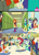 Size: 640x888 | Tagged: safe, imported from derpibooru, screencap, aqua blossom, blueberry cake, fluttershy, normal norman, rose heart, spike, sunset shimmer, twilight sparkle, dog, equestria girls, equestria girls (movie), background human, fashionistas, holding hands, naomi nobody, normalcake, spike the dog, unnamed character, unnamed human