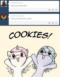Size: 641x826 | Tagged: safe, artist:arvaus, imported from derpibooru, princess celestia, princess luna, ask woona and tia, ask, cewestia, cute, filly, tumblr, woona