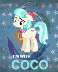 Size: 460x576 | Tagged: safe, artist:crankydoodle, imported from derpibooru, coco pommel, rarity takes manehattan, conan o'brien, female, palindrome get, parody, solo