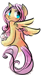 Size: 421x750 | Tagged: safe, artist:christmaslolly, imported from derpibooru, fluttershy, bedroom eyes, cute, female, shyabetes, solo