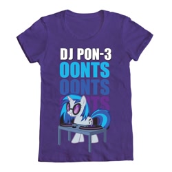 Size: 1000x1000 | Tagged: safe, imported from derpibooru, dj pon-3, vinyl scratch, apparel, clothes, official, shirt, welovefine