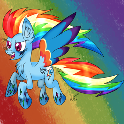 Size: 3000x3000 | Tagged: safe, artist:novaspark, imported from derpibooru, rainbow dash, colored wings, female, high res, multicolored wings, rainbow power, rainbow wings, solo