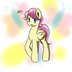 Size: 600x600 | Tagged: safe, artist:ranban, imported from derpibooru, fluttershy, butterscotch, pixiv, rule 63, solo