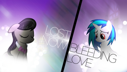 Size: 1920x1080 | Tagged: safe, artist:clockwork65, artist:dr-ponies, artist:kyrospawn, artist:ninjamissendk, imported from derpibooru, dj pon-3, octavia melody, vinyl scratch, collaboration, female, lesbian, sad, scratchtavia, shipping, song reference, wallpaper