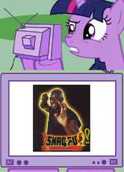 Size: 855x1178 | Tagged: safe, imported from derpibooru, twilight sparkle, exploitable meme, meme, obligatory pony, shaq fu, tv meme