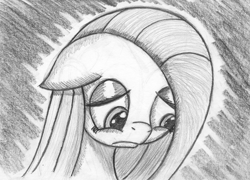 Size: 2328x1674 | Tagged: safe, artist:ghostofwar909, imported from derpibooru, pinkie pie, female, grayscale, monochrome, pencil drawing, pinkamena diane pie, solo, traditional art