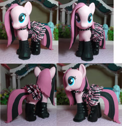 Size: 951x980 | Tagged: safe, artist:sanadaookmai, imported from derpibooru, pinkie pie, earth pony, pony, clothes, custom, customized toy, dress, irl, photo, solo, toy