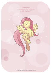 Size: 2000x2876 | Tagged: safe, artist:almairis, imported from derpibooru, fluttershy, female, quote, solo