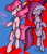 Size: 1944x2273 | Tagged: safe, artist:artsygum, artist:reneesdetermination, imported from derpibooru, pinkie pie, duality, gangnam style, pinkamena diane pie, pinkie pie style