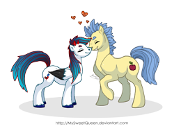 Size: 3000x2298 | Tagged: safe, artist:almairis, imported from derpibooru, oc, oc only, earth pony, pegasus, pony, oc x oc, solo