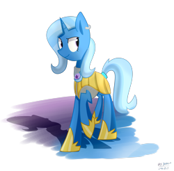 Size: 5730x5643 | Tagged: safe, artist:yaaaco, artist:yaco, imported from derpibooru, trixie, pony, unicorn, absurd resolution, armor, dark ages, earring, female, mare, piercing, royal guard, simple background, solo, transparent background