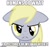 Size: 490x457 | Tagged: safe, imported from derpibooru, derpy hooves, pegasus, pony, female, floppy ears, frown, glare, gritted teeth, humans do what, image macro, implied dinky, looking at you, mare, meme, solo