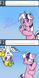 Size: 633x1249 | Tagged: safe, artist:lustrous-dreams, imported from derpibooru, surprise, twilight, ask original twilight, ask, g1, tumblr