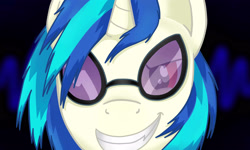 Size: 2700x1625 | Tagged: safe, artist:dalekwithakeyblade, imported from derpibooru, dj pon-3, vinyl scratch, female, solo