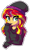 Size: 404x678 | Tagged: safe, artist:tami-kitten, imported from derpibooru, sunset shimmer, equestria girls, beanie, biting, bust, clothes, cute, eye clipping through hair, female, hat, heart eyes, looking at you, nervous, shimmerbetes, simple background, solo, sweater, transparent background, wingding eyes