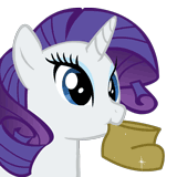 Size: 160x160 | Tagged: safe, imported from derpibooru, rarity, winter wrap up, animated, boot, chewing, chewing ponies, cute, emergency edible boots, female, luster dust, nom, pink fluffy unicorns dancing on rainbows, raribetes, simple background, solo, transparent background