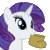 Size: 160x160 | Tagged: safe, imported from derpibooru, rarity, winter wrap up, animated, boot, chewing, chewing ponies, cute, emergency edible boots, female, luster dust, nom, pink fluffy unicorns dancing on rainbows, raribetes, simple background, solo, transparent background