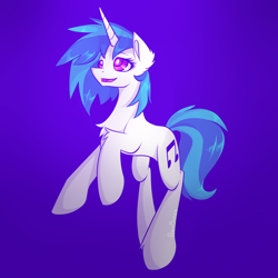 Size: 3000x3000 | Tagged: safe, artist:novabytes, imported from derpibooru, dj pon-3, vinyl scratch, pony, unicorn, chest fluff, ear fluff, female, missing accessory, solo