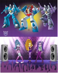 Size: 726x902 | Tagged: safe, imported from derpibooru, adagio dazzle, aria blaze, sonata dusk, equestria girls, rainbow rocks, comparison, decepticon, seekers, skywarp, starscream, the dazzlings, thundercracker, transformers