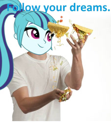 Size: 500x550 | Tagged: safe, imported from derpibooru, sonata dusk, human, equestria girls, rainbow rocks, follow your dreams, inspirational, male, solo, sonataco, taco, taco tuesday, that girl sure loves tacos, that pony sure does love tacos, that siren sure does love tacos