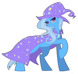 Size: 2040x1936 | Tagged: safe, artist:raponee, imported from derpibooru, trixie, pony, unicorn, bedroom eyes, featured image, female, grin, looking at you, mare, raised eyebrow, raised hoof, simple background, smiling, smirk, solo, transparent background