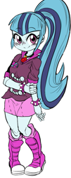 Size: 355x882 | Tagged: safe, artist:nekubi, imported from derpibooru, sonata dusk, equestria girls, rainbow rocks, blushing, boots, clothes, cute, female, gem, looking at you, simple background, siren gem, skirt, smiling, solo, sonatabetes, white background