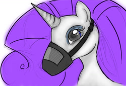 Size: 1159x792 | Tagged: safe, artist:mylittleponbees, imported from derpibooru, rarity, feed bag, female, horses doing horse things, solo