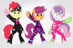 Size: 1994x1300 | Tagged: safe, artist:cogwheel98, imported from derpibooru, apple bloom, scootaloo, sweetie belle, semi-anthro, equestria girls, rainbow rocks, cutie mark crusaders, show stopper outfits, vector