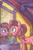 Size: 775x1159 | Tagged: safe, artist:lexx2dot0, imported from derpibooru, pinkamena diane pie, pinkie pie, duality, female, gouache, mirror, reflection, scenery, solo, traditional art