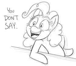 Size: 954x831 | Tagged: safe, artist:mickeymonster, imported from derpibooru, pinkie pie, female, reaction image, solo, you don't say