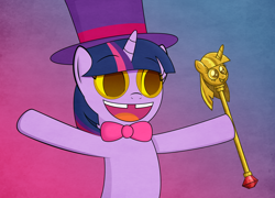 Size: 1500x1080 | Tagged: safe, artist:thematrixman, imported from derpibooru, twilight sparkle, pony, female, parody, solo, superjail, twilight scepter