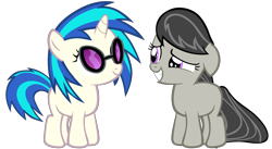 Size: 4546x2500 | Tagged: safe, artist:bronyboy, imported from derpibooru, dj pon-3, octavia melody, vinyl scratch, filly, younger