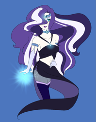 Size: 703x888 | Tagged: safe, artist:drsunnybun, imported from derpibooru, nightmare rarity, human, female, hair over one eye, humanized, solo