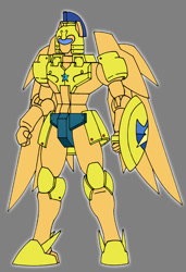 Size: 580x850 | Tagged: safe, artist:combatkaiser, imported from derpibooru, flash sentry, equestria girls, rainbow rocks, gundam, gundam wing, mechanized, royal guard, tallgeese