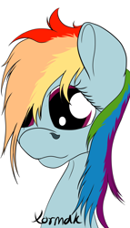 Size: 1024x1792 | Tagged: safe, artist:xormak, imported from derpibooru, rainbow dash, female, solo