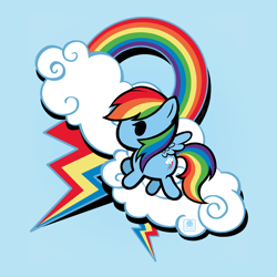 Size: 700x700 | Tagged: safe, artist:mishiri, imported from derpibooru, rainbow dash, chibi, female, solo