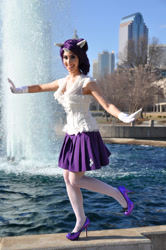 Size: 680x1024 | Tagged: artist needed, safe, artist:makeupgoddess, imported from derpibooru, rarity, human, 2012, cosplay, high heels, ichibancon, irl, irl human, photo, shoes, solo