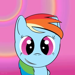 Size: 800x800 | Tagged: safe, artist:phenoix12, imported from derpibooru, rainbow dash, female, portrait, solo